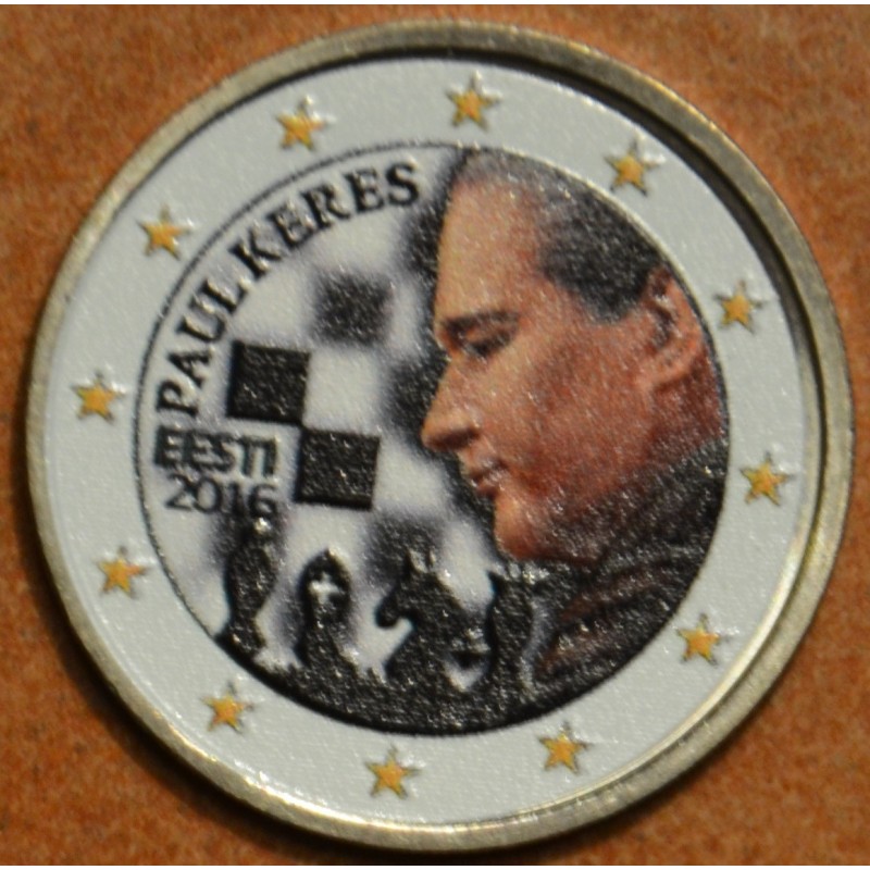 Euromince mince 2 Euro Estónsko 2016 - Paul Keres VI. (farebná UNC)