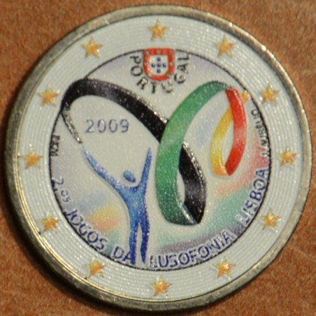Euromince mince 2 Euro Portugalsko 2009 - Hry Lusofónie IV. (farebn...