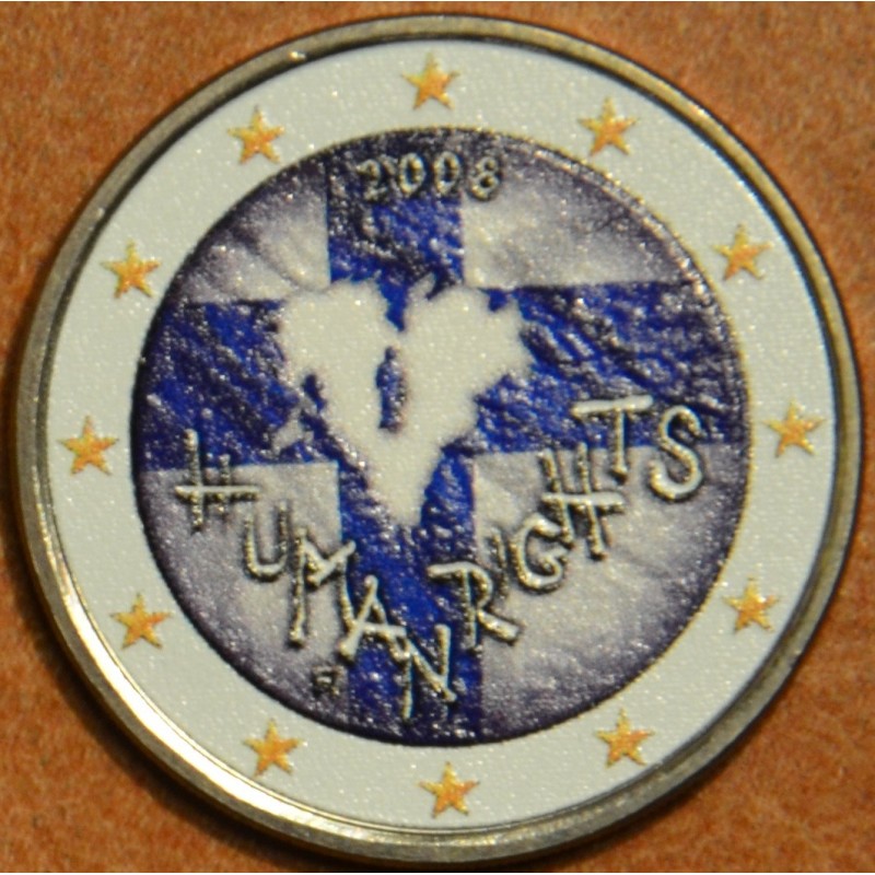 euroerme érme 2 Euro Finnország 2008 - A nemzetközi emberi jogok de...