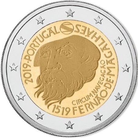 euroerme érme 2 Euro Portugália 2019 - Ferdinand Magellan (UNC)