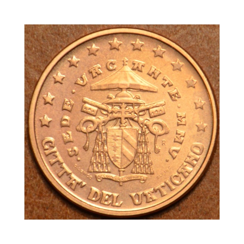 eurocoin eurocoins 1 cent Vatican 2005 Sede Vacante (BU)