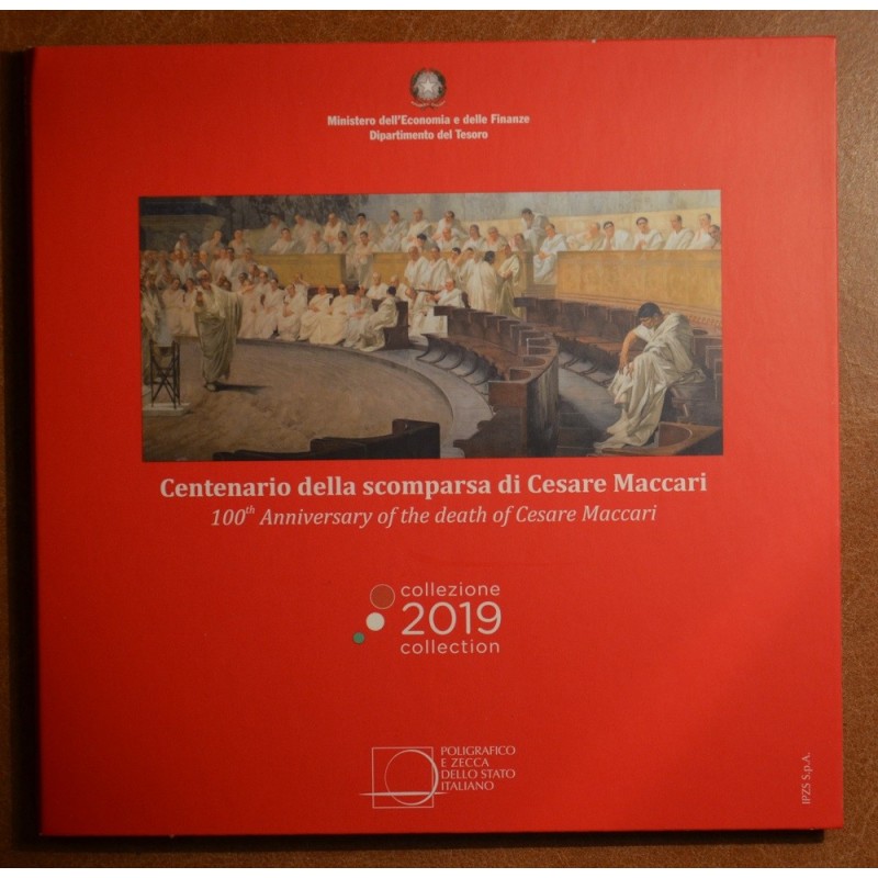 euroerme érme Olasz 2019-es forgalmi sor 5 Euro érmével (BU)