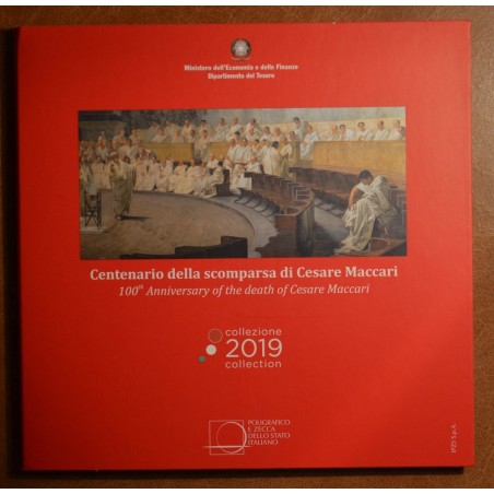 euroerme érme Olasz 2019-es forgalmi sor 5 Euro érmével (BU)