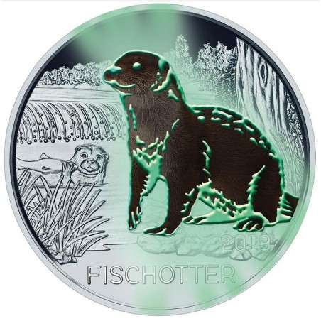 eurocoin eurocoins 3 Euro Austria 2019 - The otter (UNC)