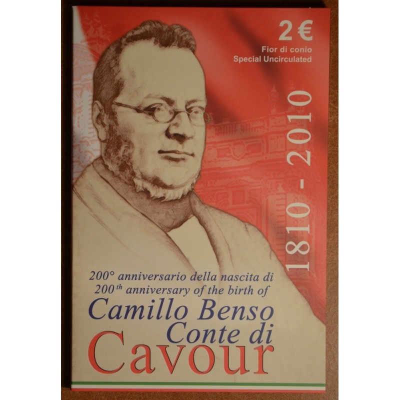 euroerme érme 2 Euro Olaszország 2010 - Camilio Cavour Benso gróf s...