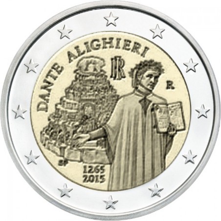 euroerme érme 2 Euro Olaszország 2015 - Dante Alighieri (BU)