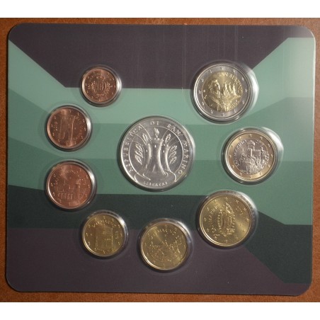 eurocoin eurocoins San Marino 2019 set with new design of coins and...