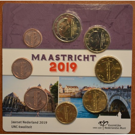 Euromince mince Sada 8 holandskych mincí 2019 Maastricht (UNC)