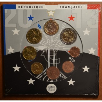 Set of 8 eurocoins France 2013 (UNC)
