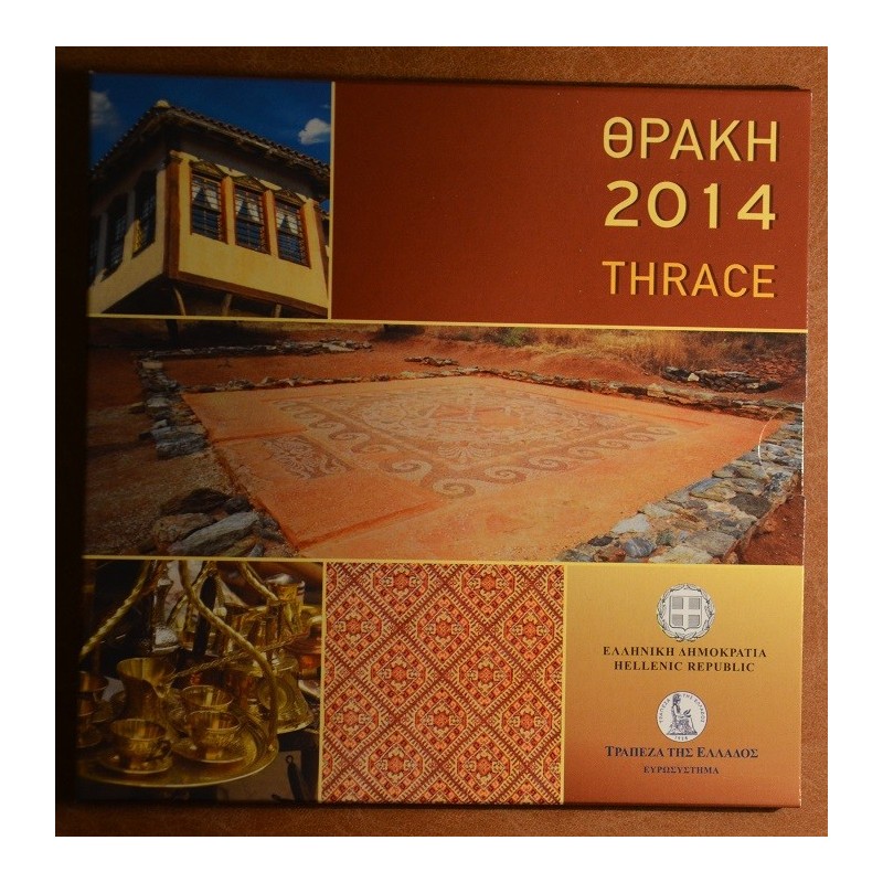 eurocoin eurocoins Greece 2014 set of coins - Thrace (BU)