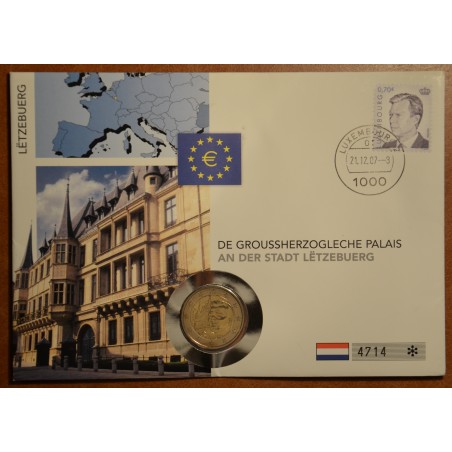 Euromince mince 2 Euro Luxembursko 2007 - Veľkovojvodský palác (UNC)