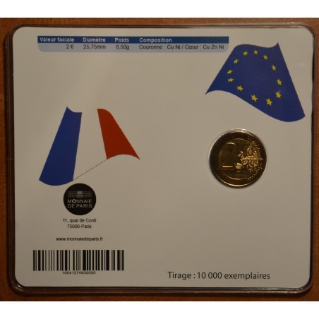 Euromince mince 2 Euro Francúzsko 2012 - 10. výročia vzniku Eura (B...