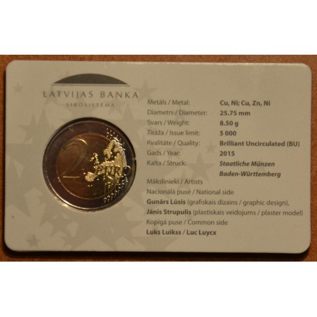 eurocoin eurocoins 2 Euro Latvia 2015 - 30 years of European flag (...