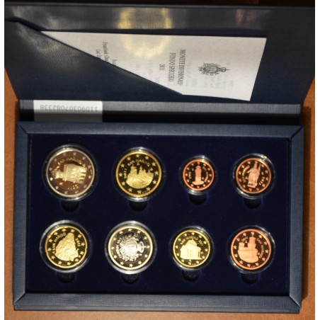eurocoin eurocoins Set of 8 Euro coins San Marino 2011 (Proof)