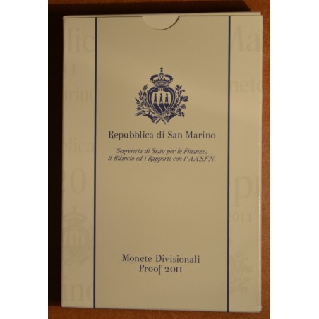 euroerme érme 8 részes forgalmi sor San Marino 2011 (Proof)