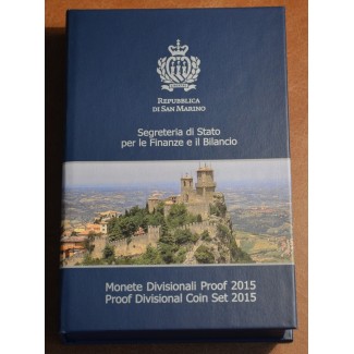 euroerme érme 10 részes forgalmi sor San Marino 2015 (Proof)