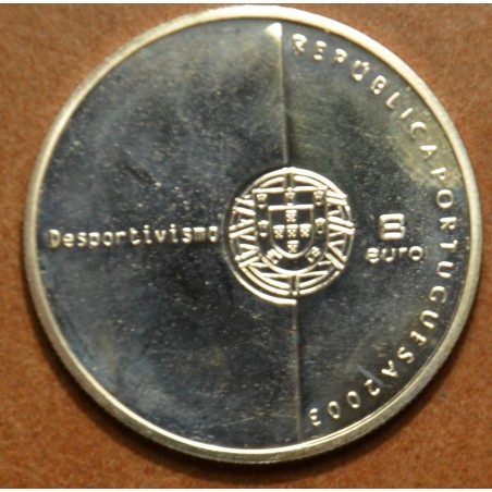 euroerme érme 8 Euro Portugália 2003 - Labdarúgás: fair play (Proof)