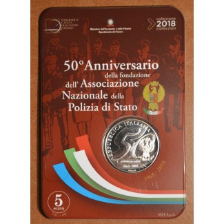 Euromince mince 5 Euro Taliansko 2018 - 50 rokov štátnej polície (BU)