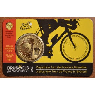 Euromince mince 2,5 Euro Belgicko 2019 Tour de France v1 (BU karta)