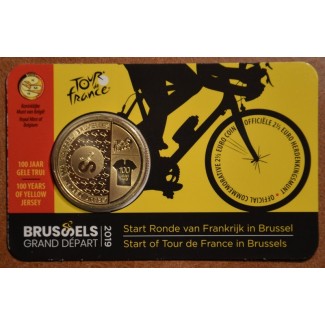 Euromince mince 2,5 Euro Belgicko 2019 Tour de France v2 (BU karta)