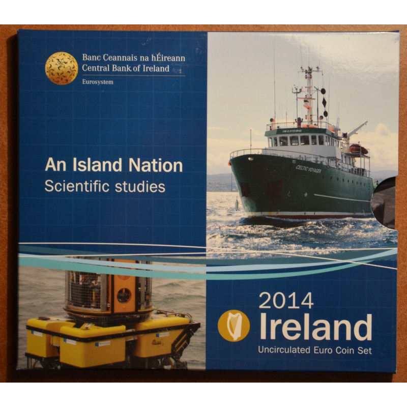 eurocoin eurocoins Official set of 8 coins of the Ireland 2014 (BU)