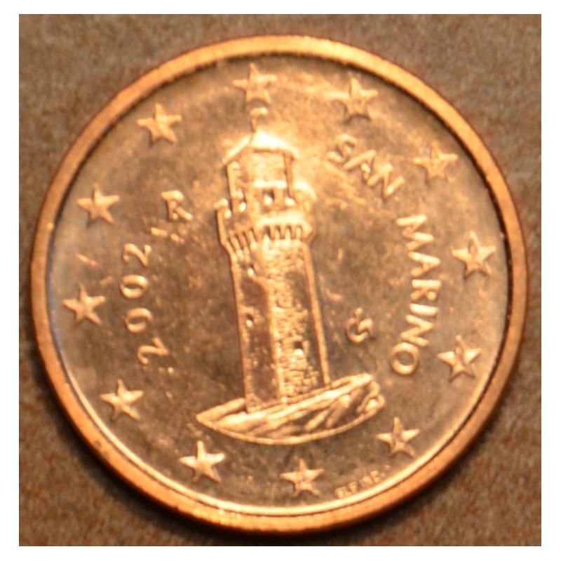 eurocoin eurocoins 1 cent San Marino 2002 (UNC)