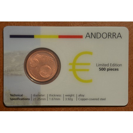 Euromince mince 5 cent Andorra 2014 (UNC)