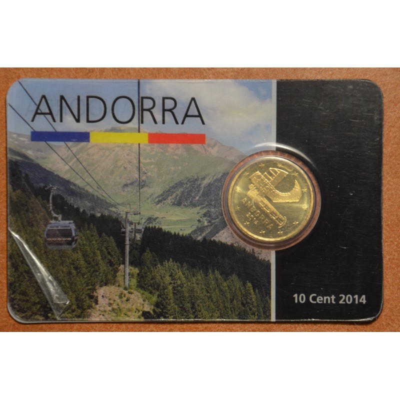 euroerme érme 10 cent Andorra 2014 (UNC)