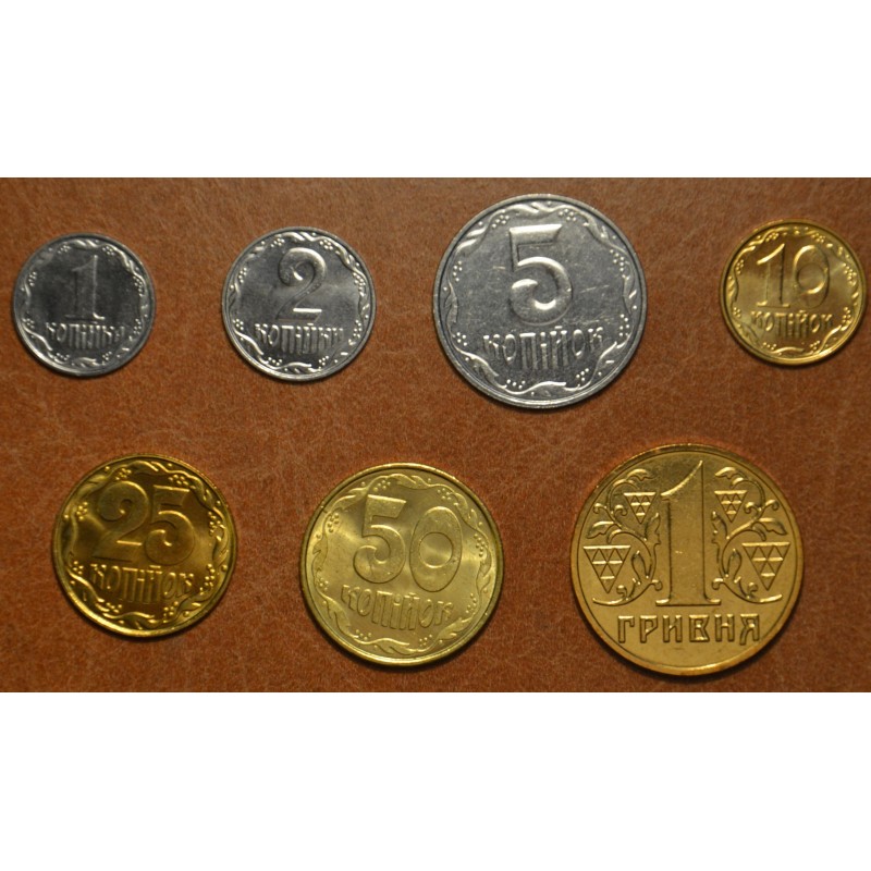eurocoin eurocoins Ukraina 7 coins 1992-2005 (UNC)
