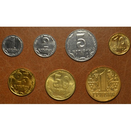 eurocoin eurocoins Ukraina 7 coins 1992-2005 (UNC)