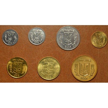eurocoin eurocoins Ukraina 7 coins 1992-2005 (UNC)
