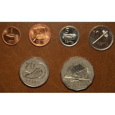 eurocoin eurocoins Fiji 6 coins 1990/1992 (UNC)