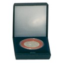 Lindner dark blue plastic coin box for one coin