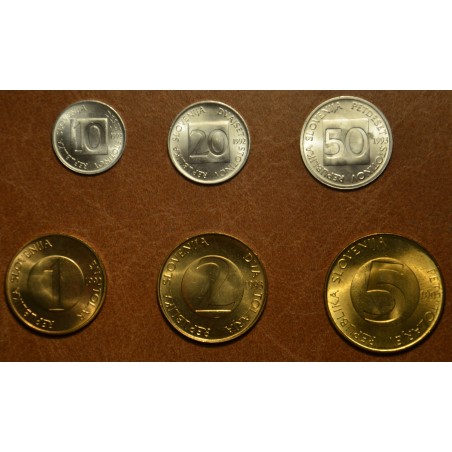 eurocoin eurocoins Slovenia 6 coins 1992-2004 (UNC)