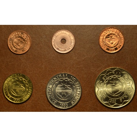eurocoin eurocoins Philippines 6 coins 1995-1998 (UNC)