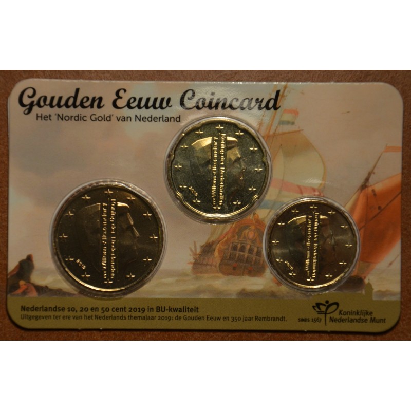 eurocoin eurocoins Official set of 3 coins of the Netherlands 2019 ...