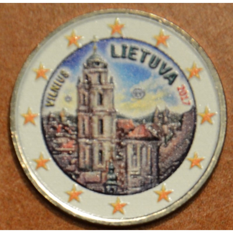 euroerme érme 2 Euro Litvánia 2017 - Vilnius III. (színezett UNC)