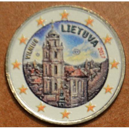 euroerme érme 2 Euro Litvánia 2017 - Vilnius III. (színezett UNC)