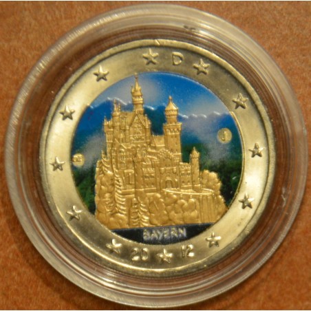 Euromince mince 2 Euro Nemecko \\"J\\" 2012 - Bavorsko: Neuschwanst...