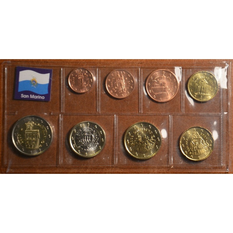 eurocoin eurocoins San Marino 2007 set of 8 eurocoins (UNC)