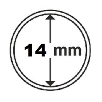 Euromince mince 14 mm Leuchtturm kapsula (10 ks)