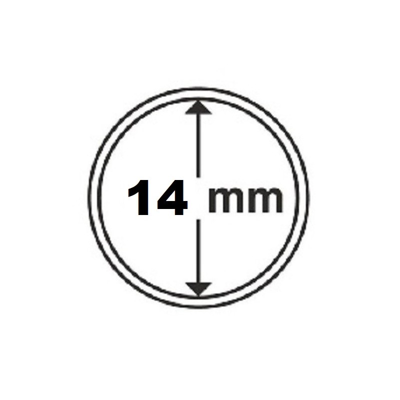 Euromince mince 14 mm Leuchtturm kapsula (10 ks)
