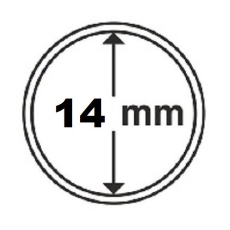 Euromince mince 14 mm Leuchtturm kapsula (10 ks)