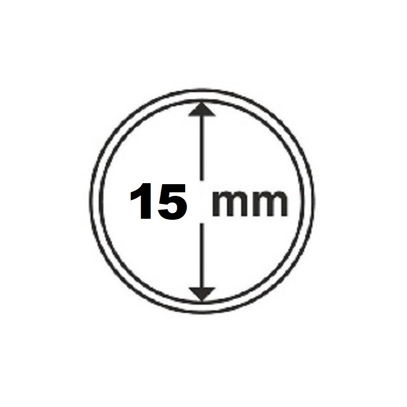 Euromince mince 15 mm Leuchtturm kapsula (10 ks)