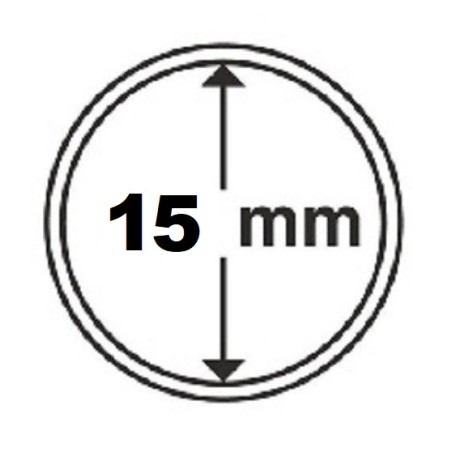 Euromince mince 15 mm Leuchtturm kapsula (10 ks)