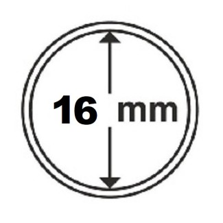 Euromince mince 16 mm Leuchtturm kapsula (10 ks)