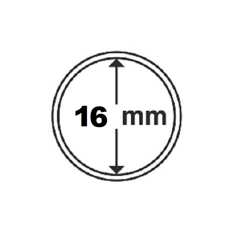 Euromince mince 16 mm Leuchtturm kapsula (10 ks)