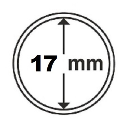 Euromince mince 17 mm Leuchtturm kapsule (10 ks)