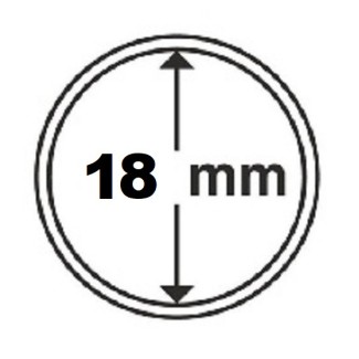Euromince mince 18 mm Leuchtturm kapsula (10 ks)