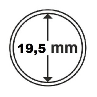 Euromince mince 19,5 mm Leuchtturm kapsula na 2 centovú mincu (10 ks)